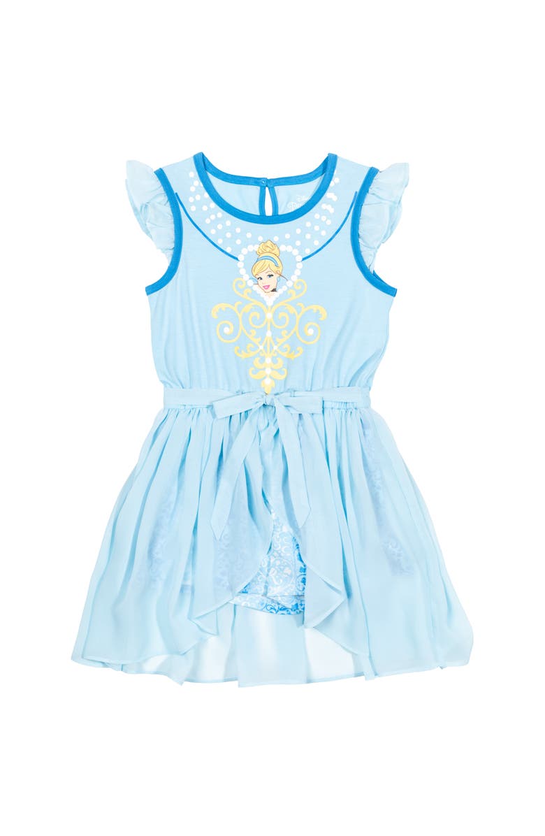 Disney Princess Cosplay Skirt Overlay Romper, Alternate, color, Cinderella Light Blue