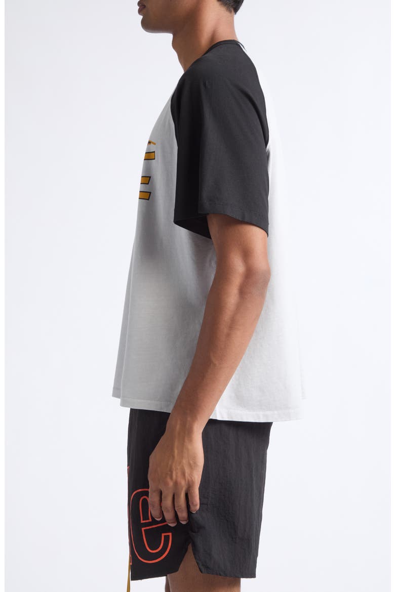 4 x 4 Spirit Raglan Sleeve Graphic T-Shirt, Alternate, color, WHITE/ BLACK/ YELLOW