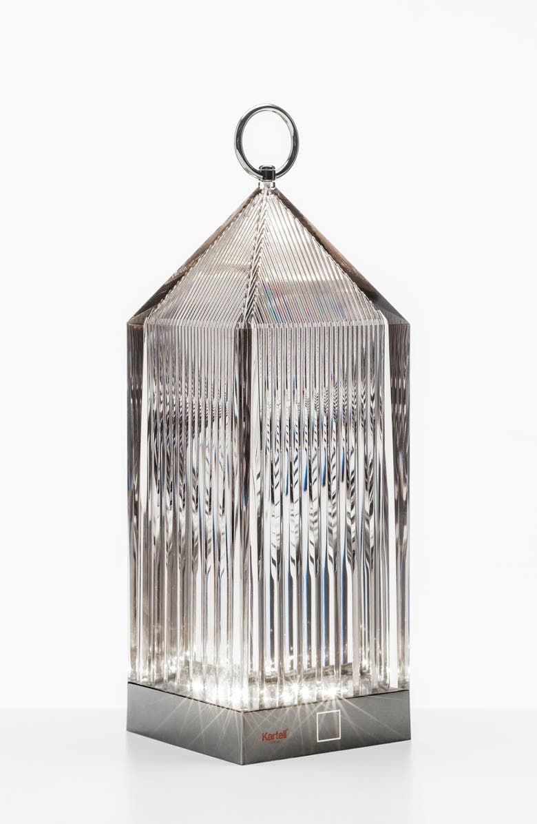Kartell Lantern Rechargeable Lamp, Alternate, color, Smoke