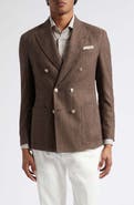 Eleventy Double Breasted Wool Blend Sport Coat