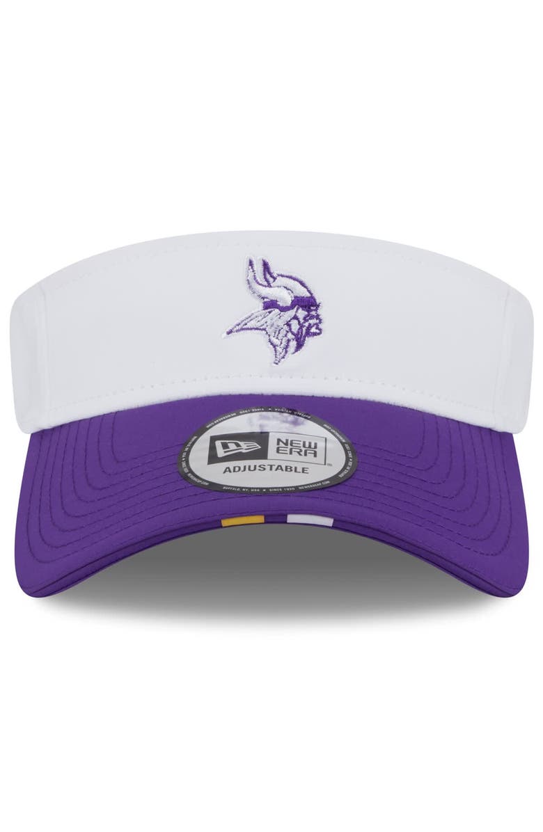 New Era Men's New Era White/Purple Minnesota Vikings 2025 NFL Training Camp Adjustable Visor, Alternate, color, White
