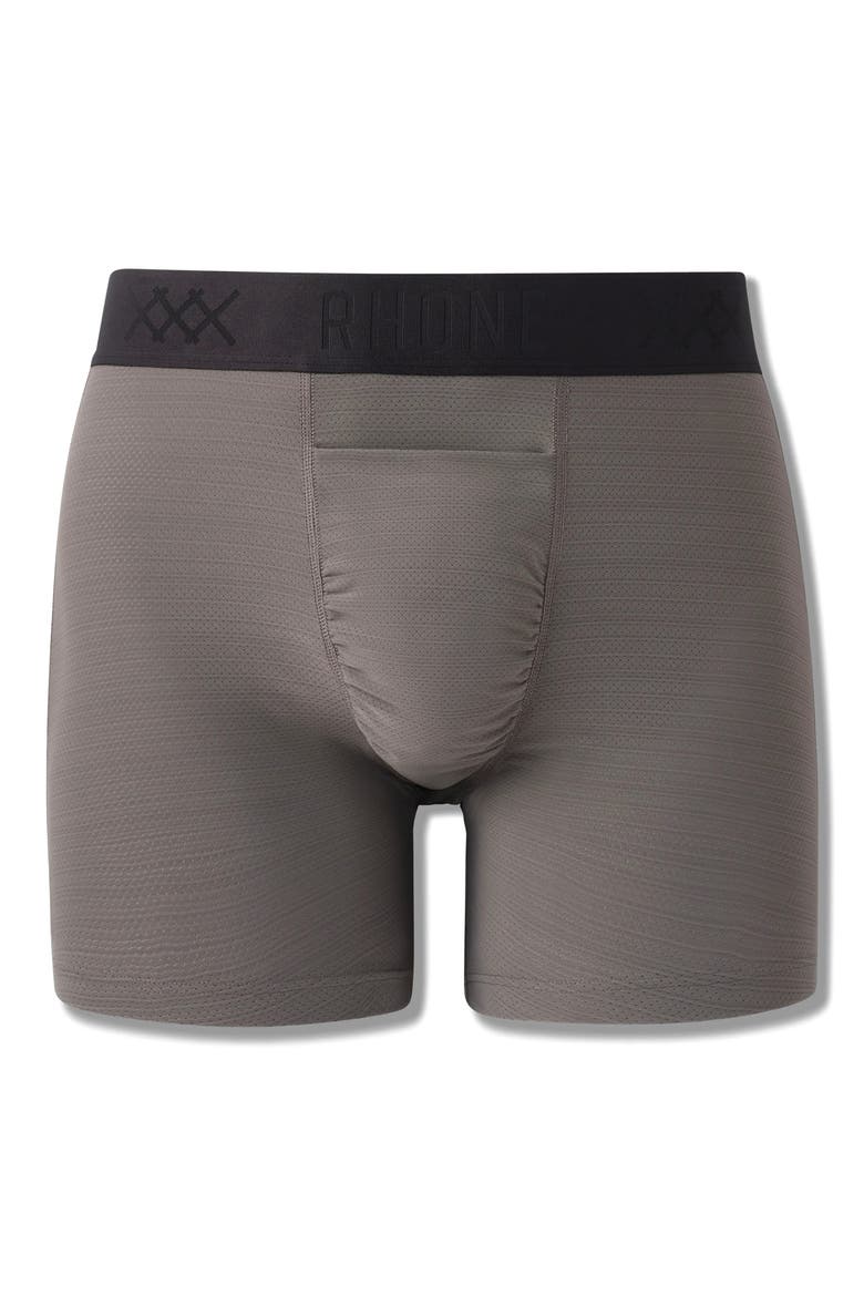 Active C.O.R. 6-Inch Performance Boxer Briefs, Alternate, color, SMOKE