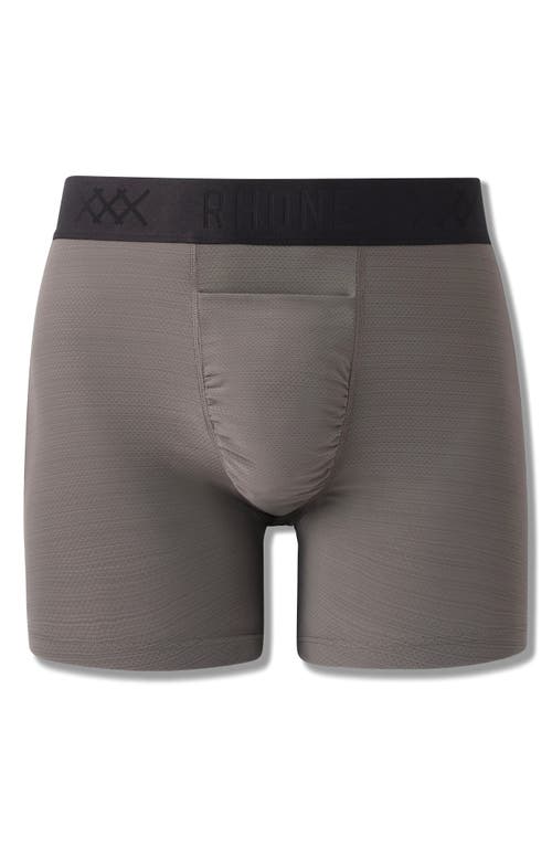 Rhone Active C.o.r. 6-inch Performance Boxer Briefs In Gray