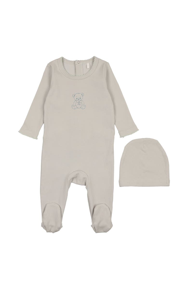 Pouf Boys Vintage Bear Footie, Main, color, Beige