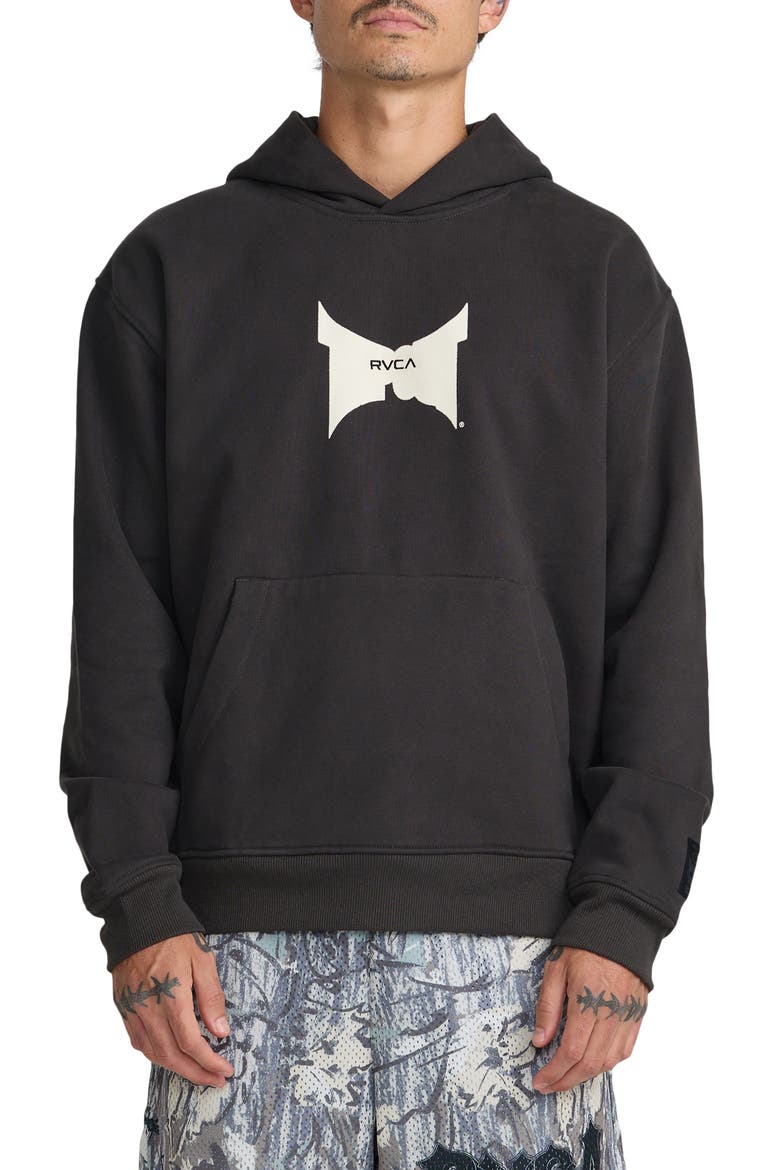 x Tapout Graphic Hoodie, Main, color, PIRATE BLACK