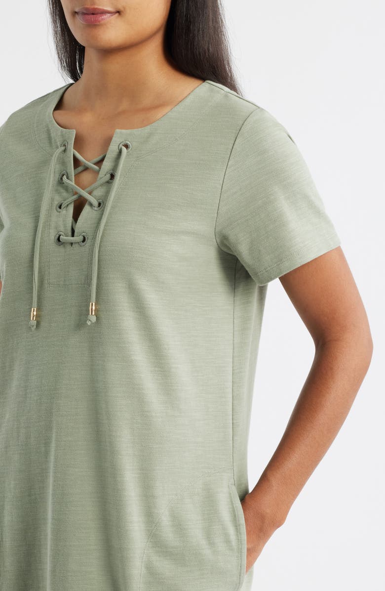 Tommy Bahama Sunset Harbor Short Sleeve Sundress, Alternate, color, Marjoram