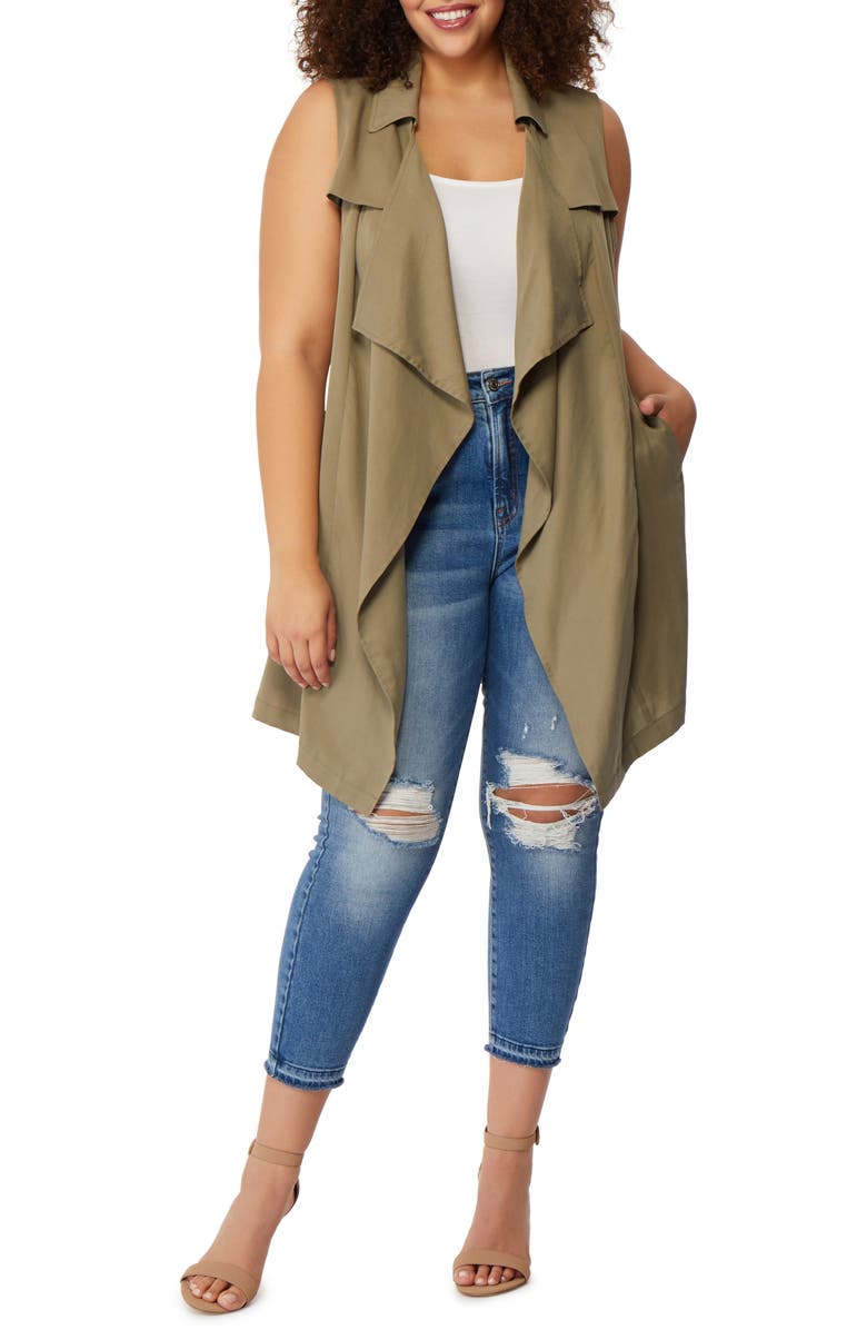 Rebel Wilson X Angels Flyaway Trench Coat Vest, Main, color,