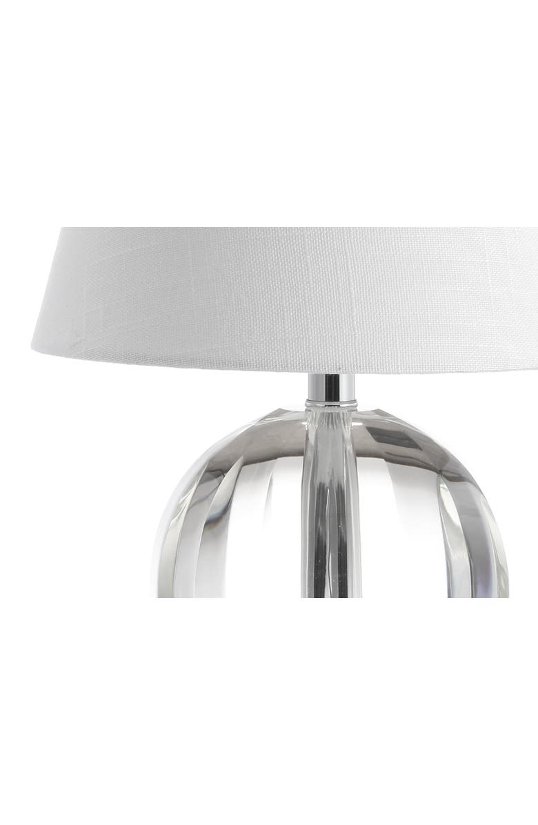 JONATHAN Y Goddard Crystal Ball/Metal LED Table Lamp, Alternate, color, Clear