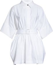 Givenchy Belted Cotton Poplin Mini Shirtdress