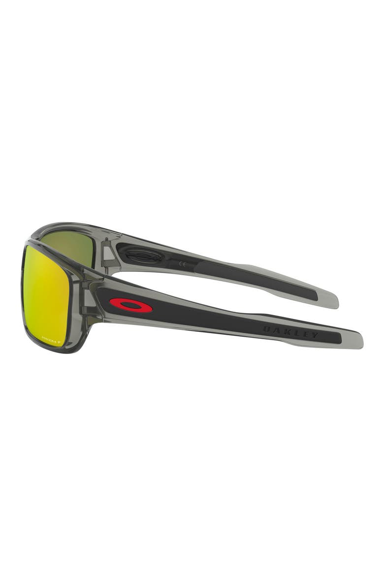 Turbine 65mm Polarized Oversize Rectangular Sunglasses, Alternate, color, GREY
