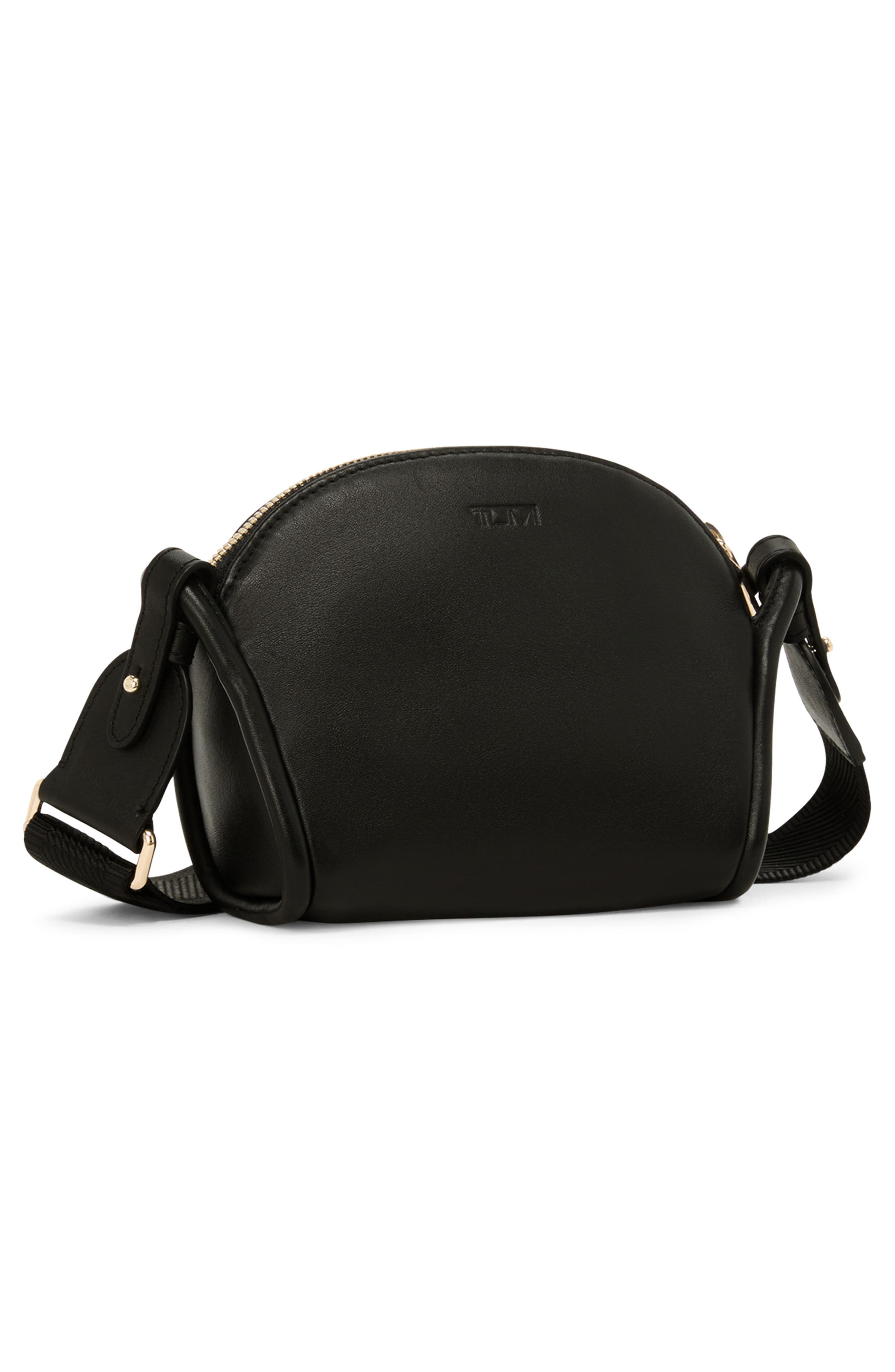 TUMI Voyageur Marin Mini Crossbody Bag, Alternate, color, Black/ Light Gold