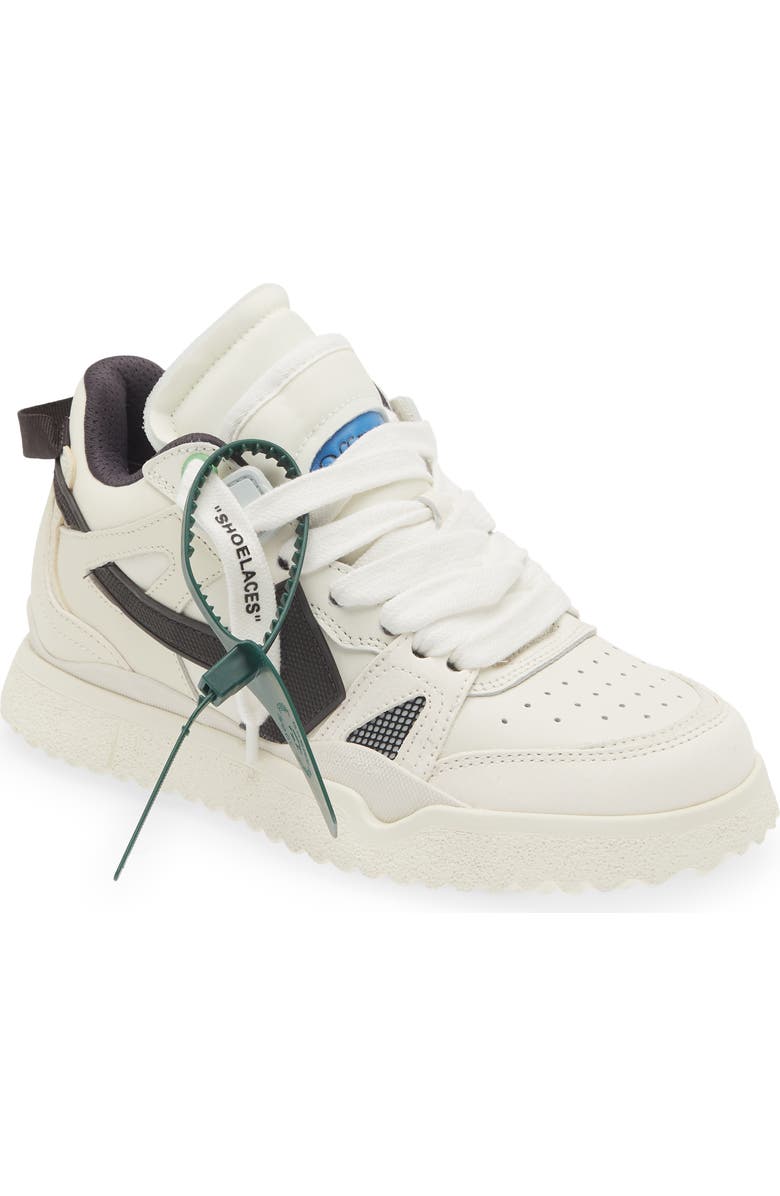 Off-White Mid Top Sponge Sneaker, Main, color,