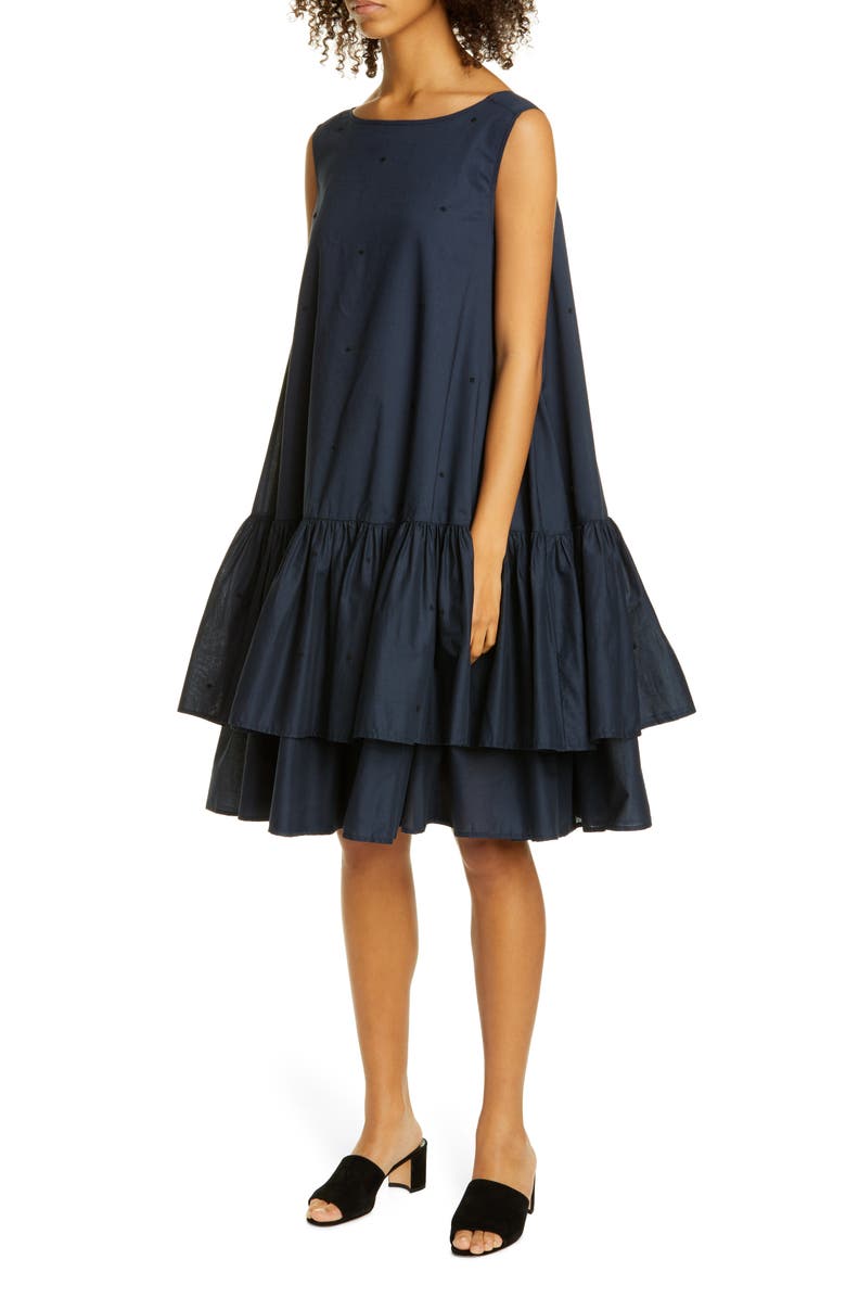 Merlette Cevenne Drop Waist Ruffle Dress, Main, color, 