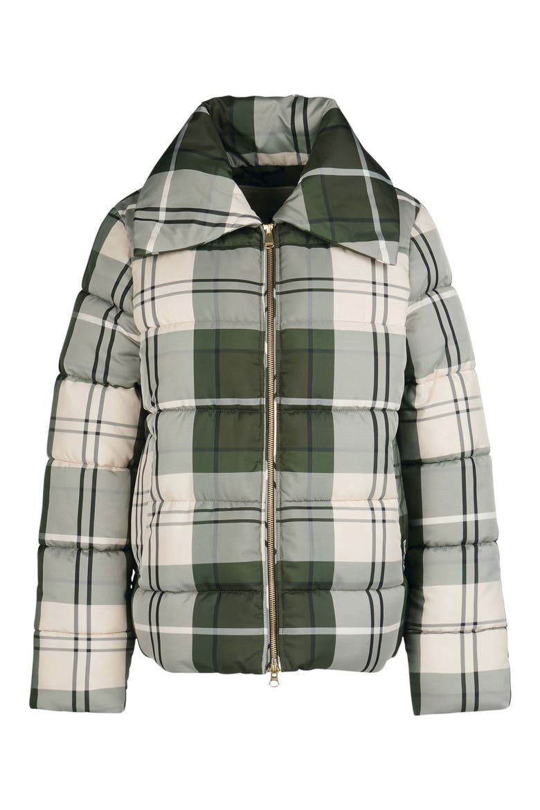 Germaine Tartan Quilted Puffer Jacket, Alternate, color, ANCIENT POPLAR TARTAN