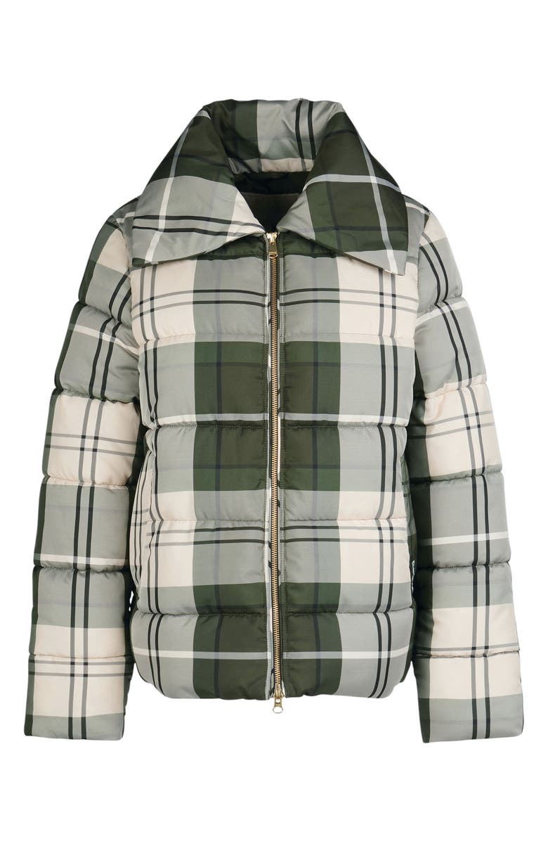 Barbour Germaine Tartan Quilted Puffer Jacket, Alternate, color, 