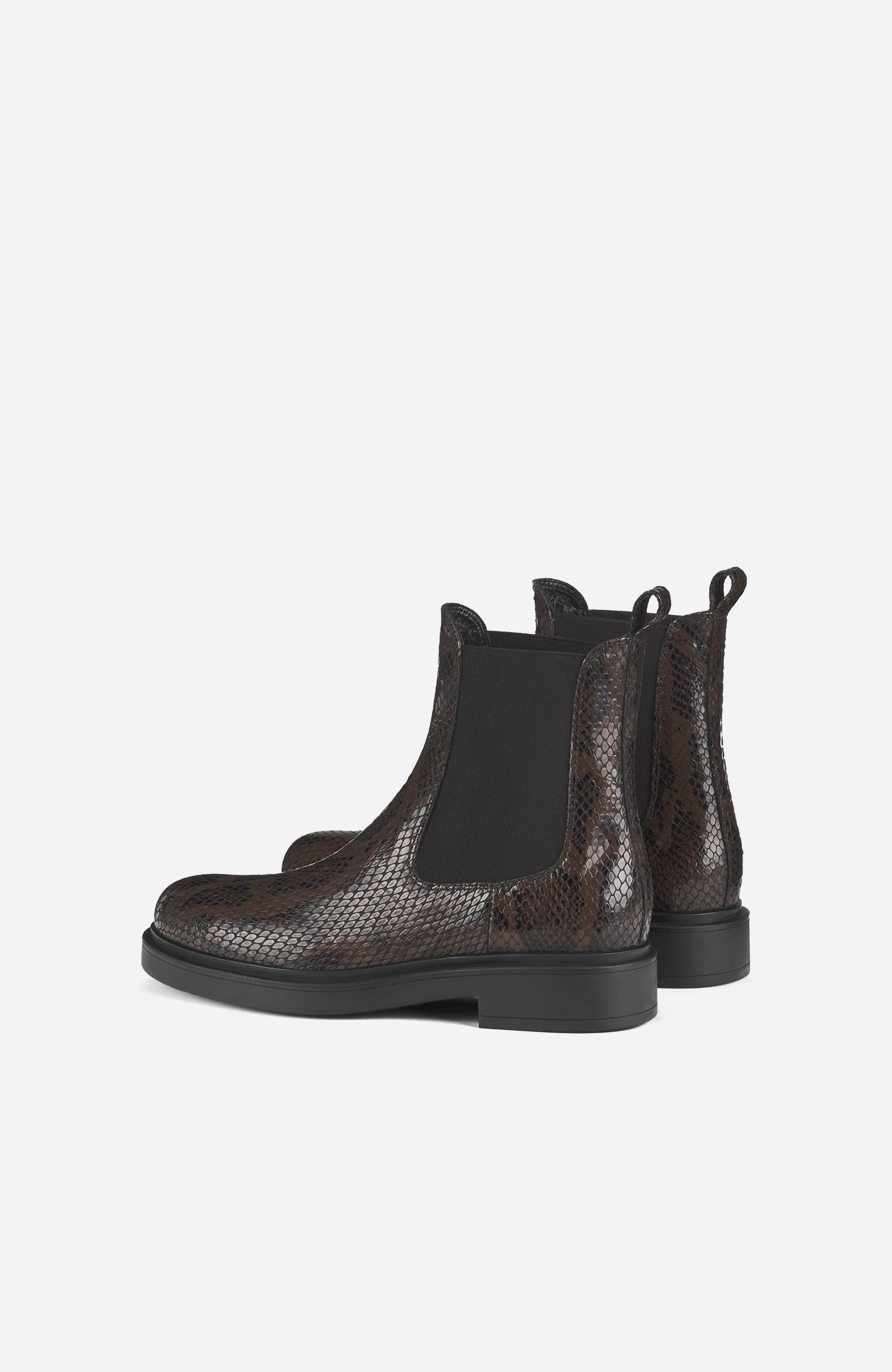 Loren Chelsea Leather Ankle Boot, Alternate, color, Moka Piton Print