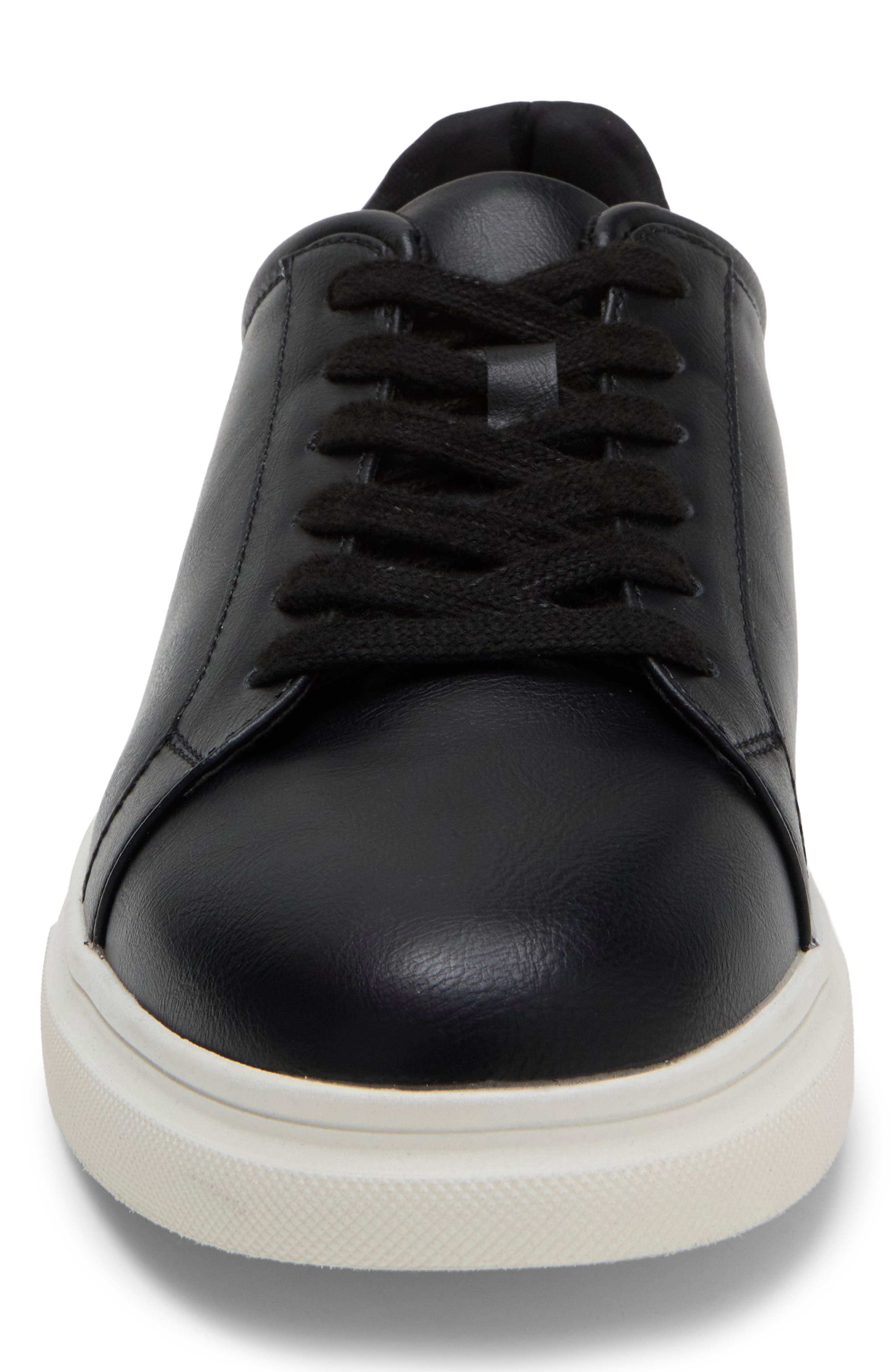 Mpillot Faux Leather Sneaker, Alternate, color, BLACK LEATHER PU