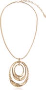 Ettika Large Oval Pendant Necklace