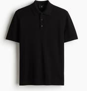 H&M Slim Fit Textured Polo Shirt