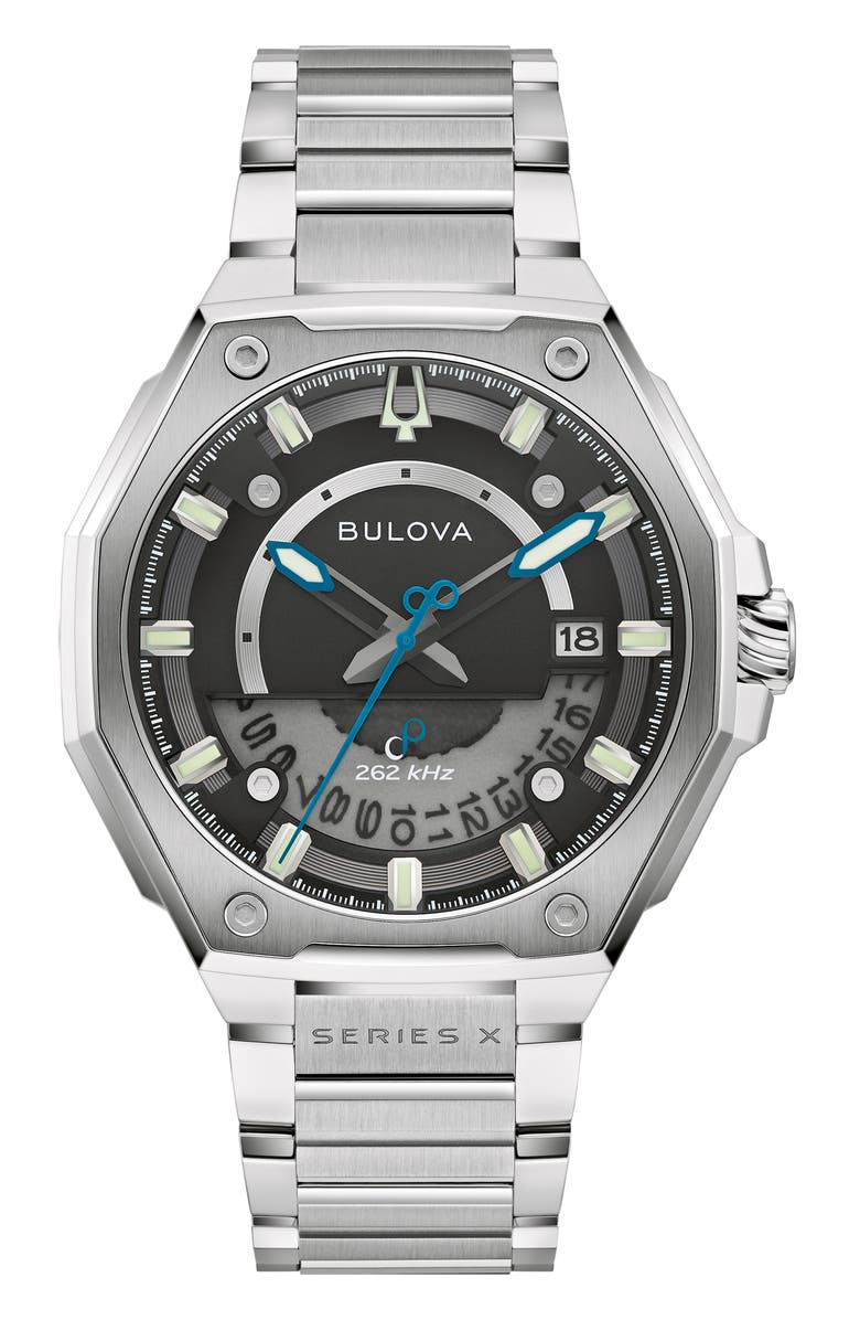 BULOVA Series X Bracelet Watch, 42mm, Main, color, Silver-Tone