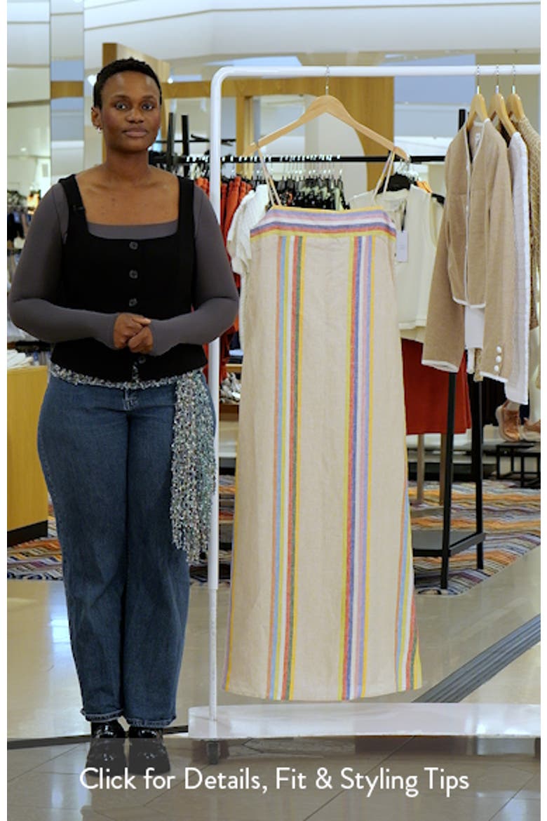 Laura Stripe Linen Maxi Dress video