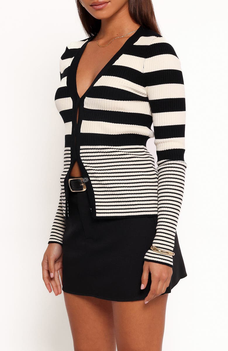 Petal & Pup Sorella Mixed Stripe Cardigan, Alternate, color, 