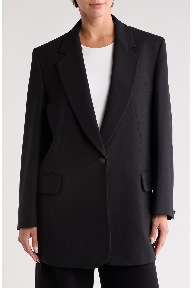 Suzanne Longline Blazer, Main, color, BLACK