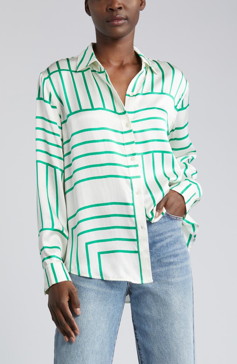 Rails Mara Silk Button-Up Shirt, Alternate, color, 