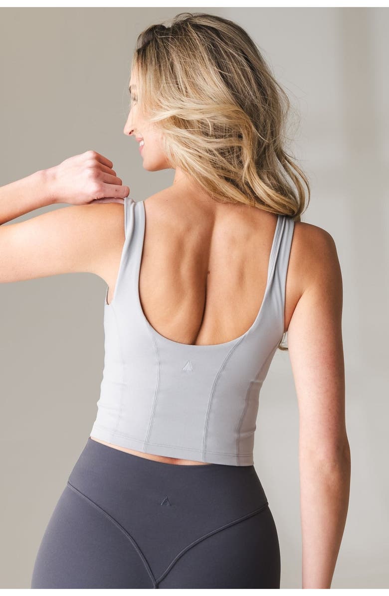 Vitality Cloud II Corset Tank, Alternate, color, Fossil