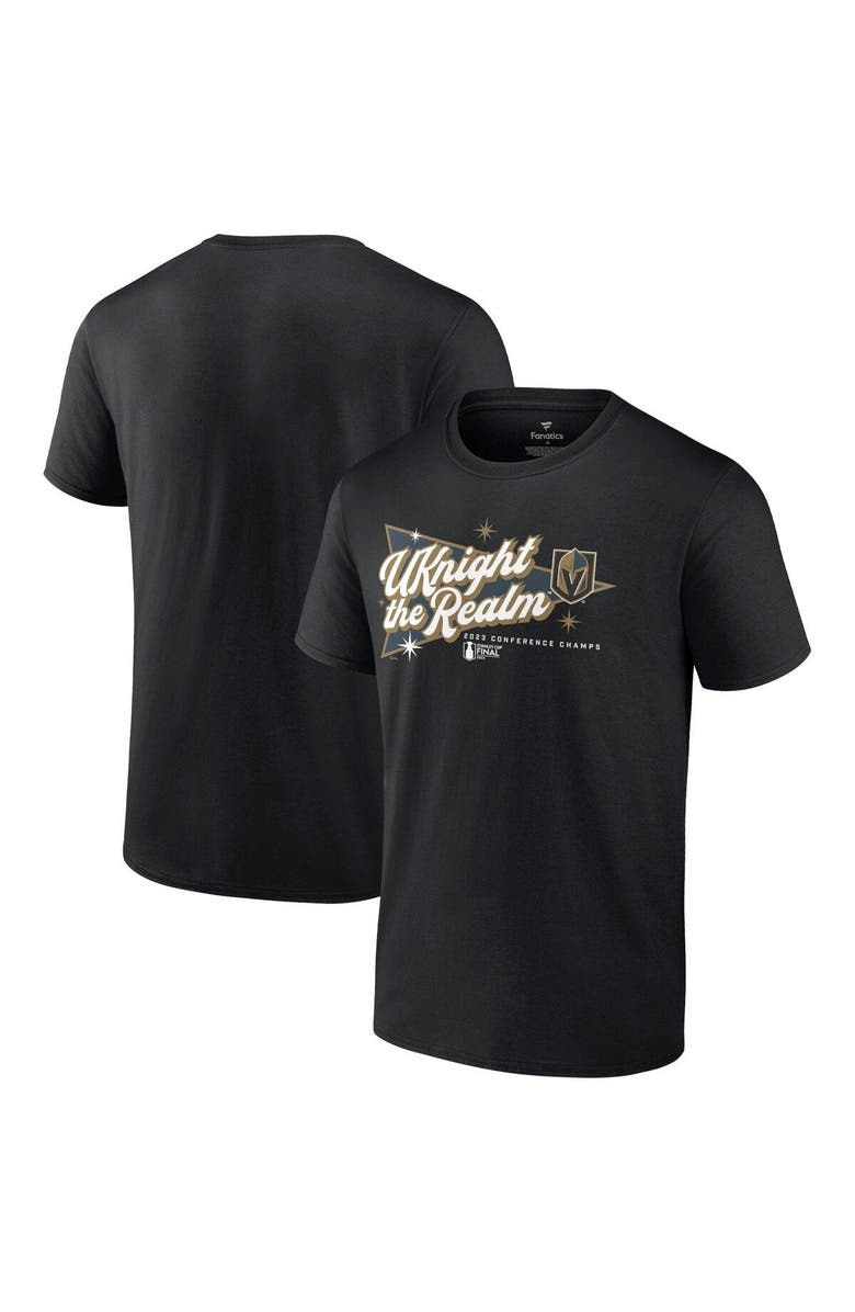 FANATICS Men's Fanatics Branded  Black Vegas Golden Knights 2023 Western Conference Champions Home Ice T-Shirt, Main, color, 