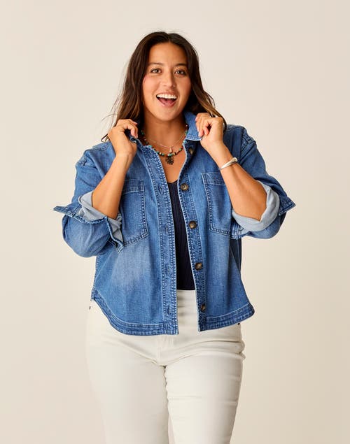 Carve Designs Flora Denim Shacket