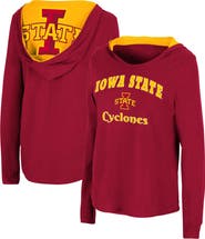 COLOSSEUM Women's Colosseum Cardinal Iowa State Cyclones Catalina Hoodie Long Sleeve T-Shirt