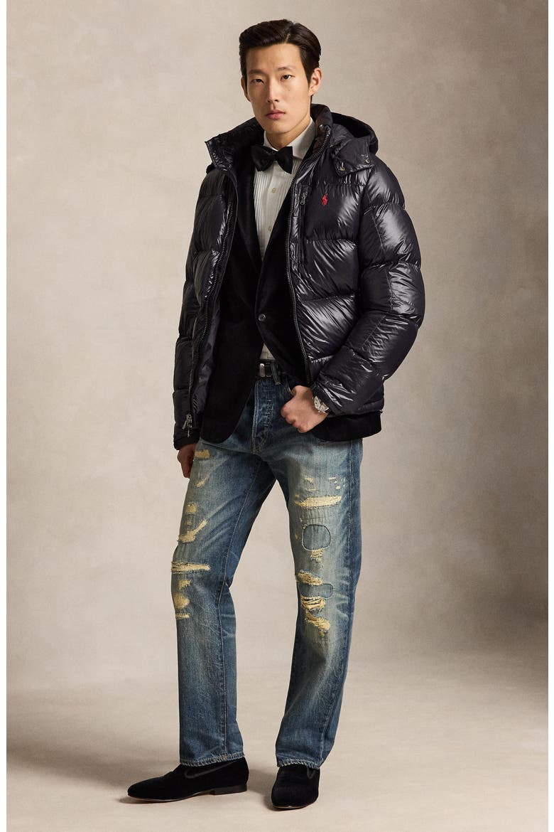 The Gorham Glossed Down Jacket, Alternate, color, POLO BLACK GLOSSY