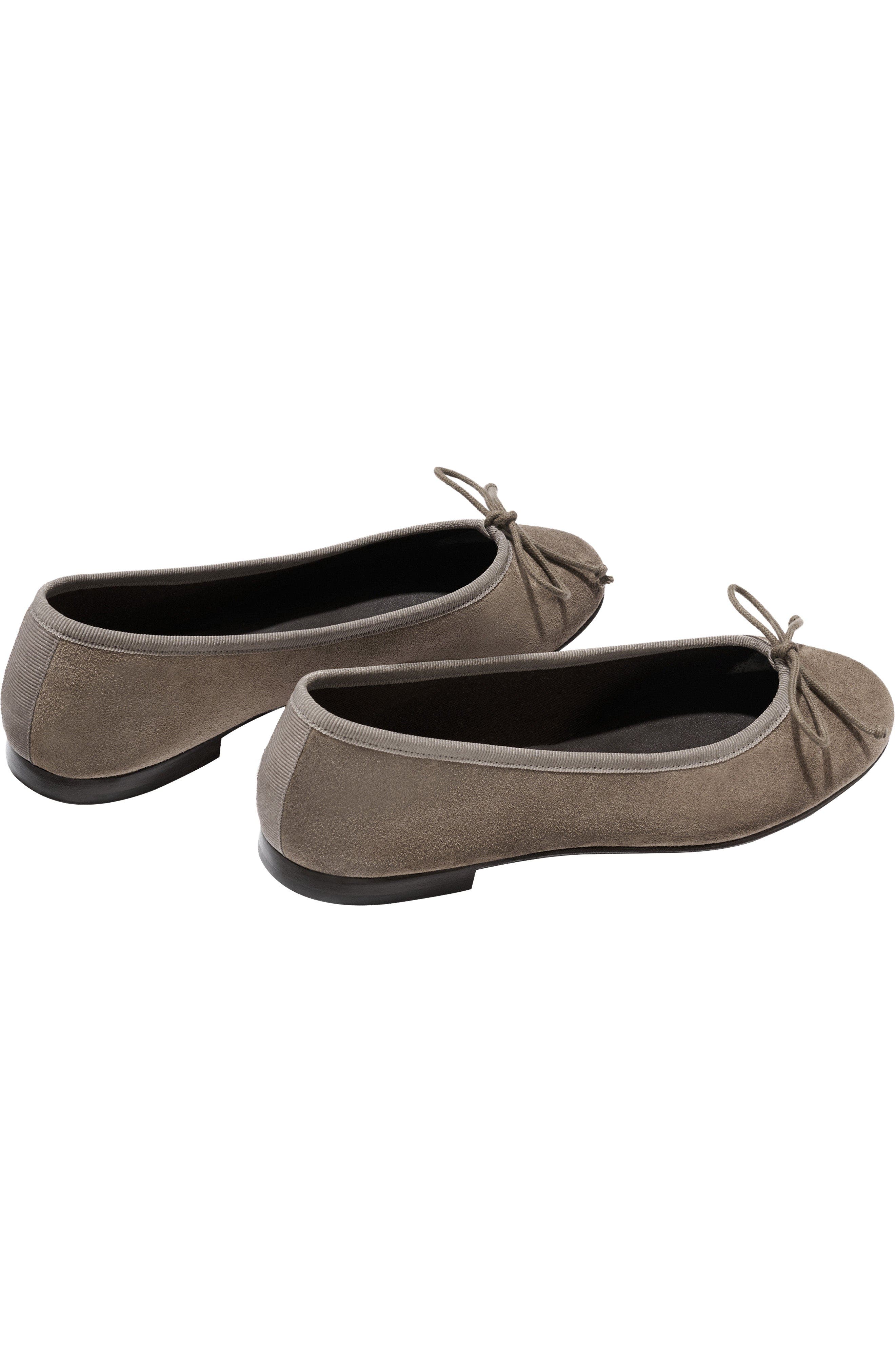 The Demi Flat, Alternate, color, Truffle Suede