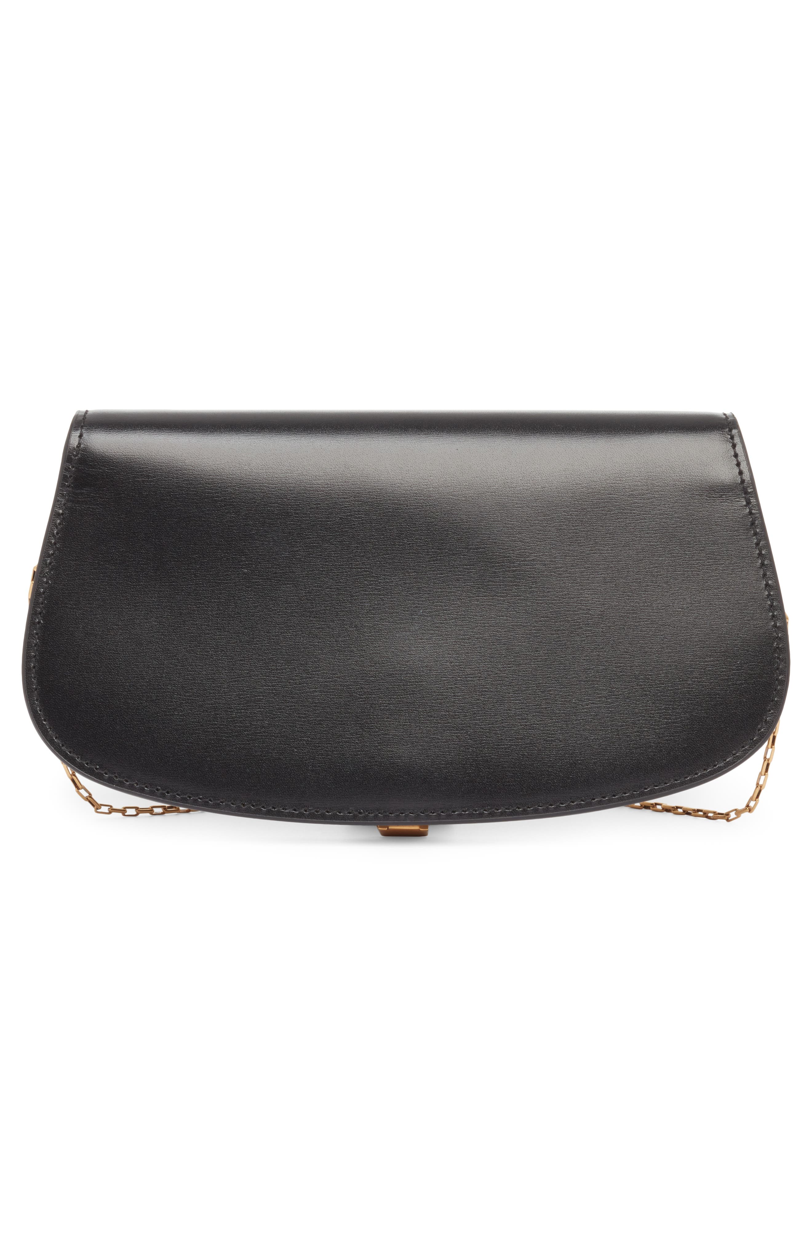 Saint Laurent Mini Voltaire Leather Shoulder Bag, Alternate, color, 