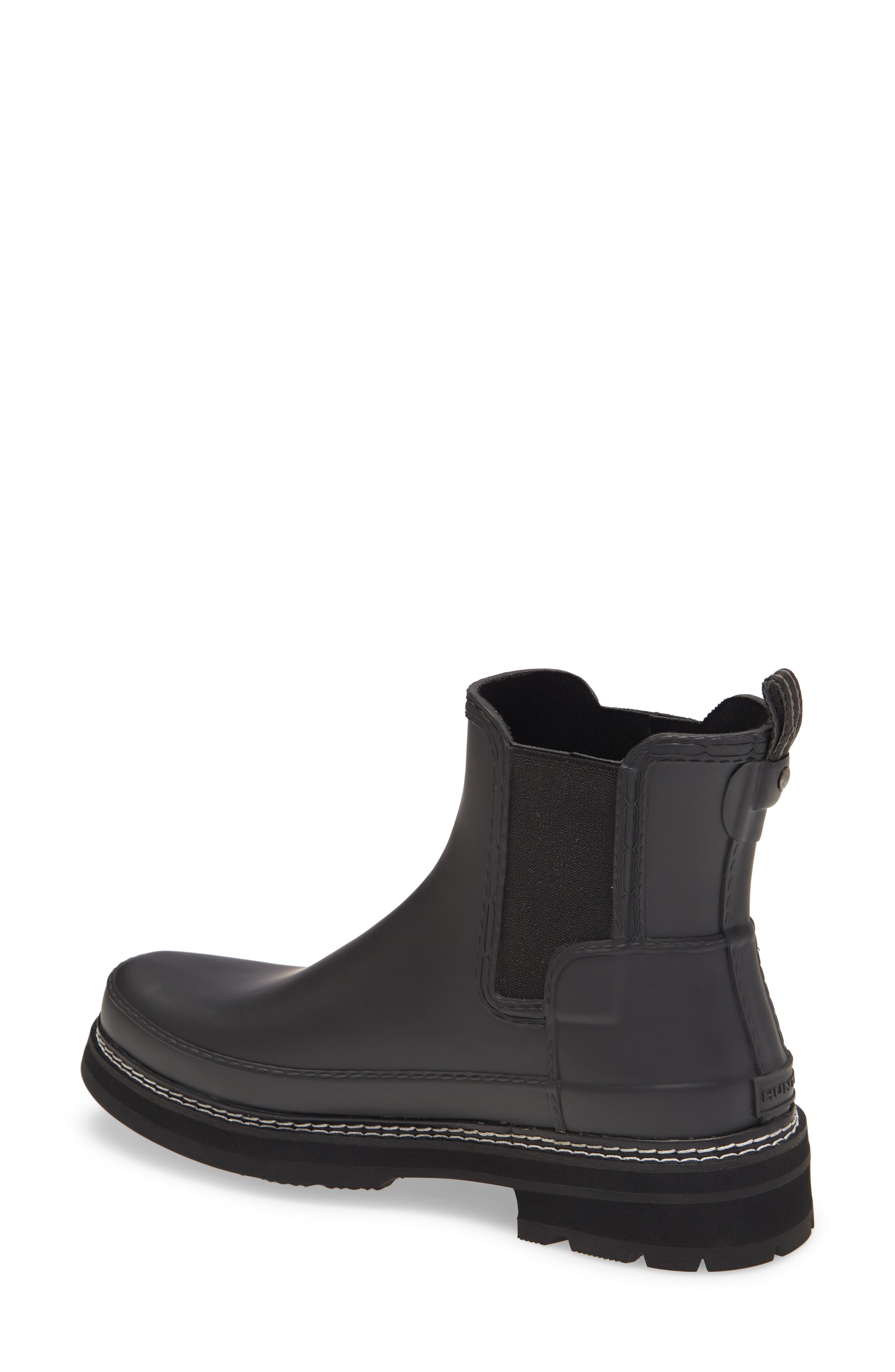 Hunter Refined Stitch Waterproof Chelsea Boot, Alternate, color, 