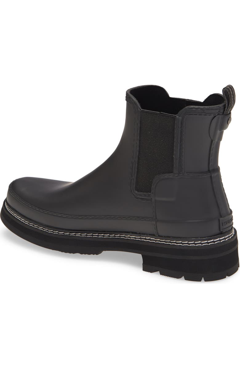 Hunter Refined Stitch Waterproof Chelsea Boot, Alternate, color,