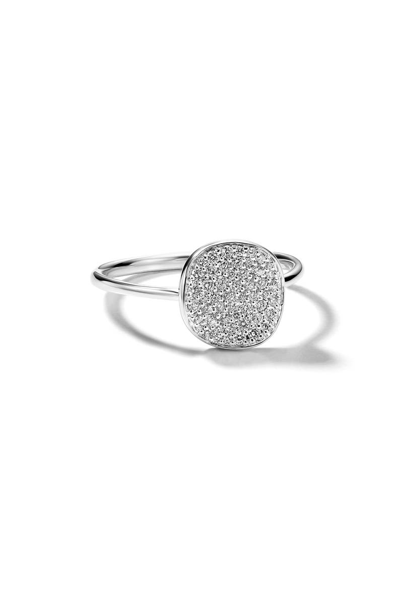 Stardust Small Diamond Pavé Ring, Main, color, SILVER