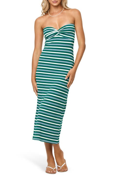 Lisette Strapless Rib Cover-Up Dress
