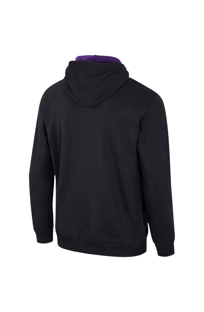 COLOSSEUM Men's Colosseum Black Northwestern Wildcats Half-Zip Hoodie, Alternate, color, Black