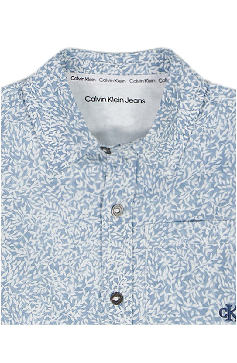 Calvin Klein Woven Shirt & Shorts Set, Alternate, color, Blue Multi
