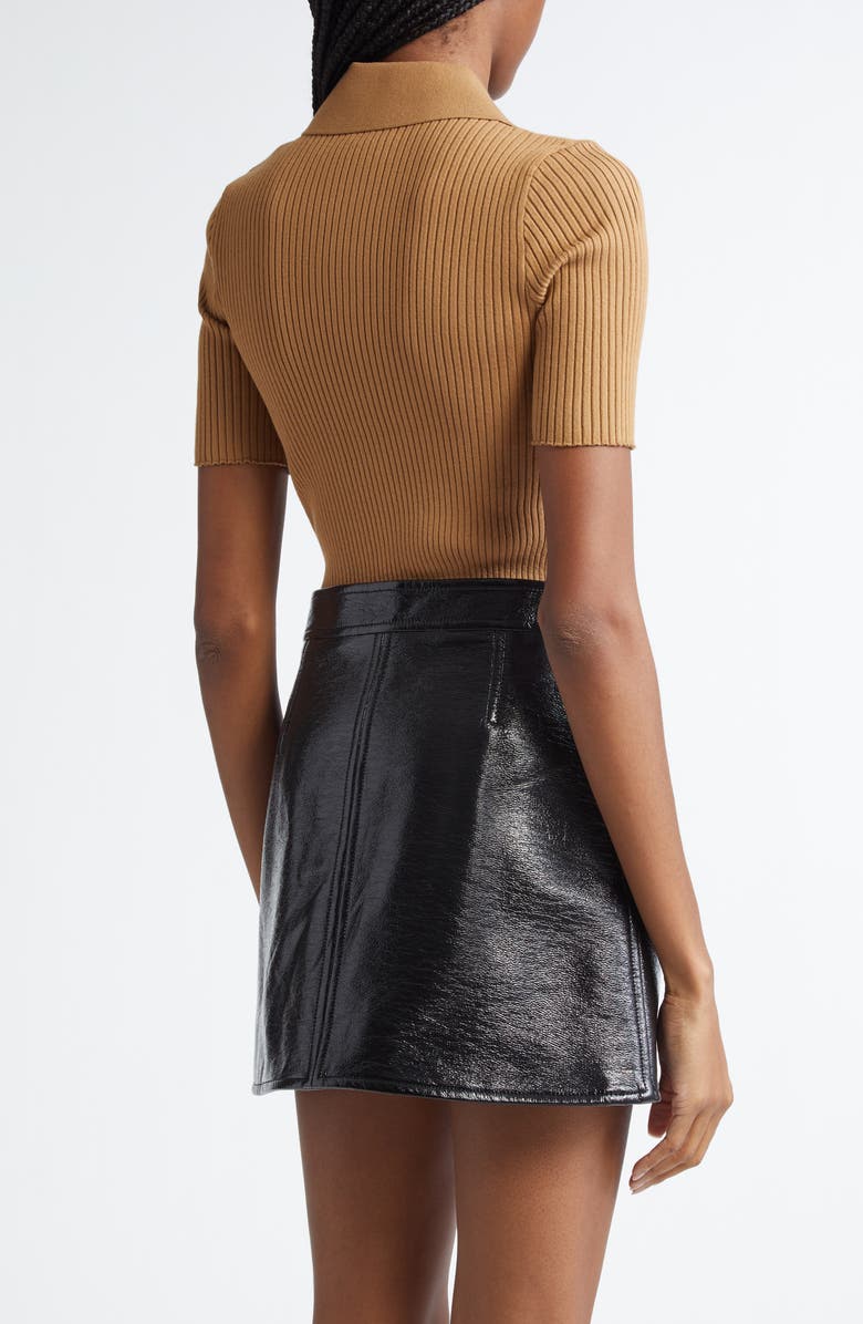 Courrèges Iconic Rib Polo, Alternate, color, 