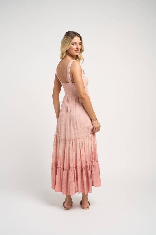 Guadalupe Design Lotus Maxi Dress In Pink In Pink
