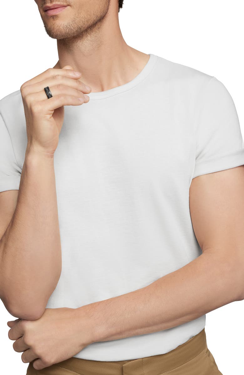 David Yurman Streamline Two-Row Pavé Band Ring with Black Diamonds and Black Titanium, Alternate, color, Black Titanium/ Black Diamond