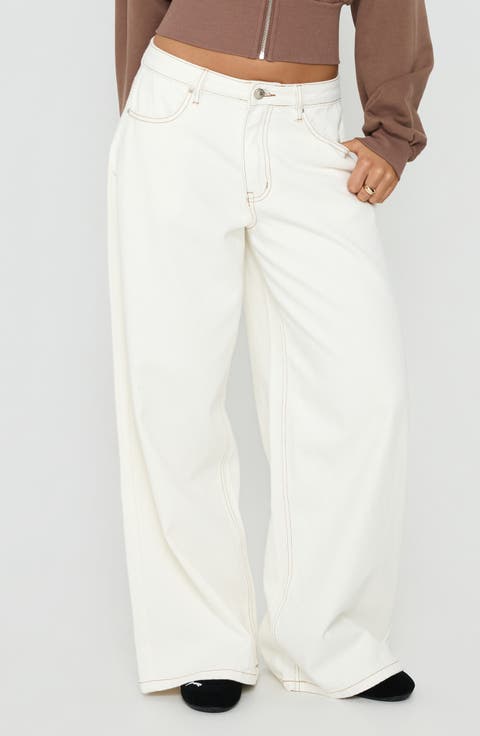 Naylor Mid Rise Wide Leg Jeans