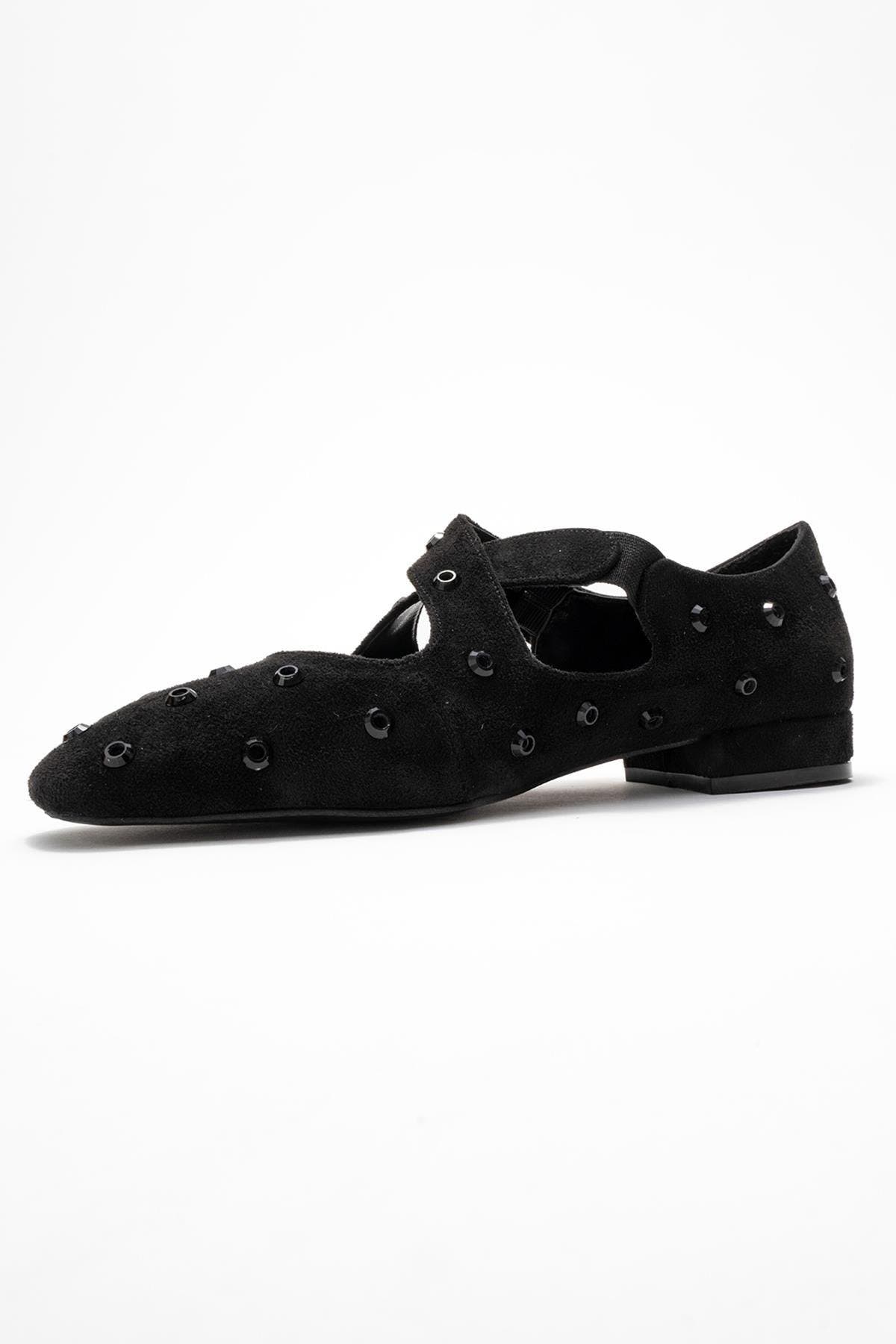 Addison Cross Strap Mary Jane Shoes, Alternate, color, Black Suede Faux Leather