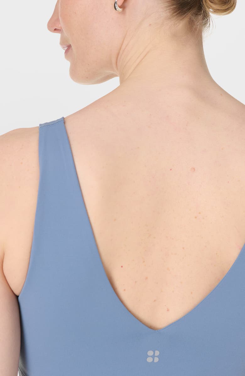 Sweaty Betty Ultimate Studio Voop Sports Bra, Alternate, color, Luxe Blue