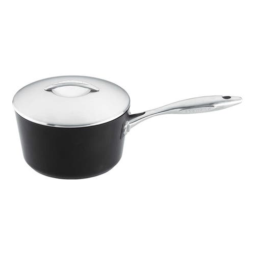 Scanpan Professional 3.25 Quart Saucepan With Lid In Black