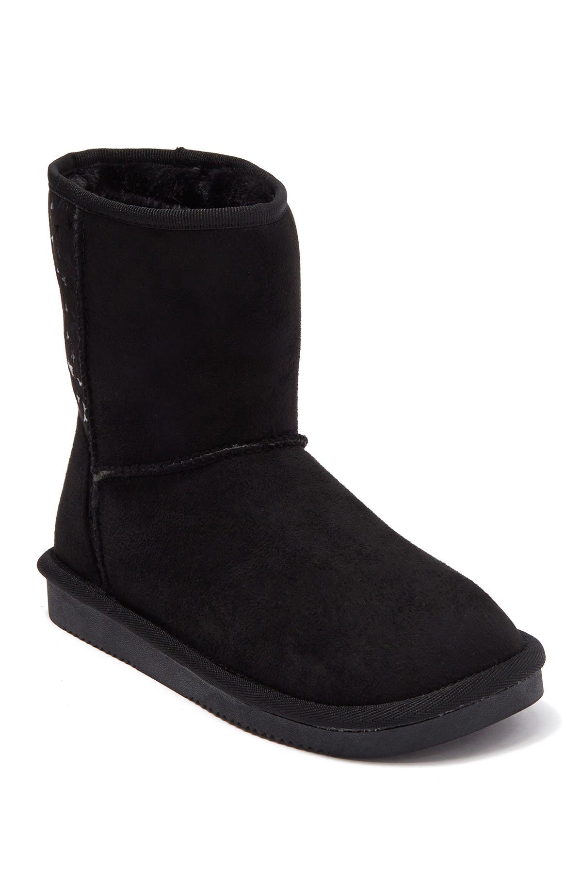 JOE FRESH Fauvel Faux Fur Lined Star Print Cozy Boot, Alternate, color, 