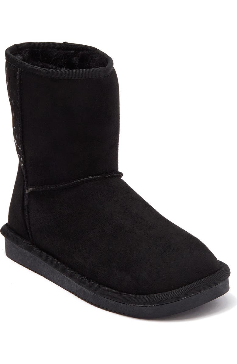 JOE FRESH Fauvel Faux Fur Lined Star Print Cozy Boot, Alternate, color,